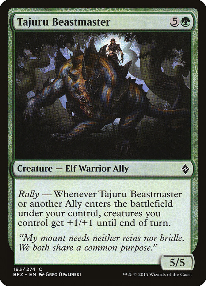 Tajuru Beastmaster [Battle for Zendikar] (BFZ 193)