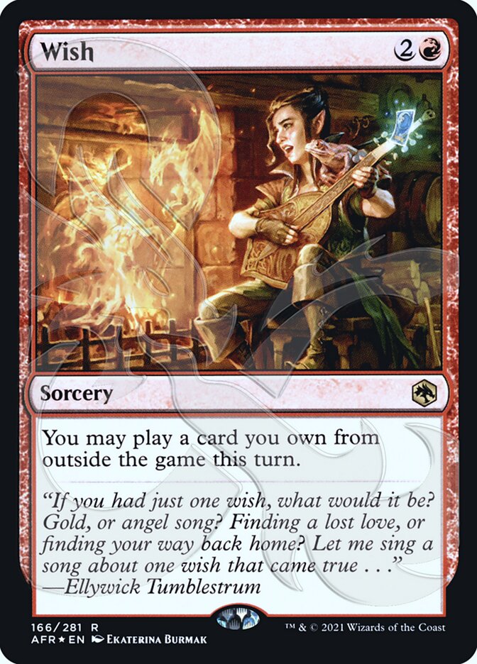 Wish (Ampersand Promo) [Dungeons & Dragons: Adventures in the Forgotten Realms Promos] (PAFR 166A)
