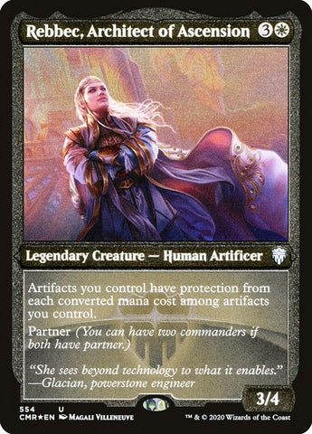 Rebbec, Architect of Ascension [Commander Legends Etched] (PCMR 554)