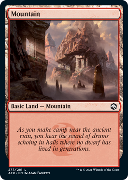 Mountain (277) [Dungeons & Dragons: Adventures in the Forgotten Realms] (AFR 277)
