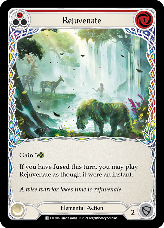 Rejuvenate (Red) [ELE106] 1st Edition Rainbow Foil