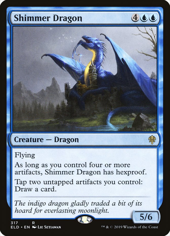 Shimmer Dragon [Throne of Eldraine] (ELD 317)