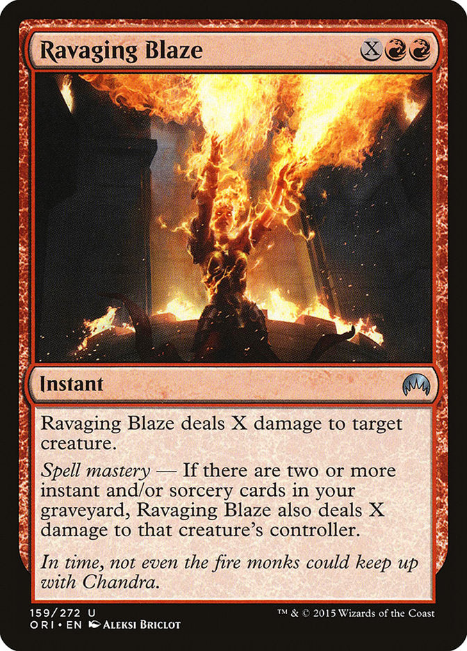 Ravaging Blaze [Magic Origins] (ORI 159)