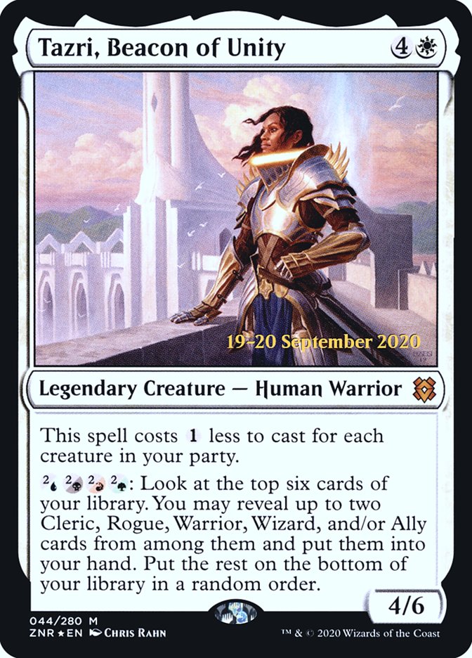 Tazri, Beacon of Unity  [Zendikar Rising Prerelease Promos] (PZNR 44S)