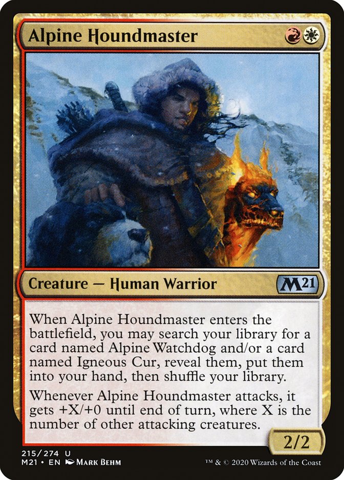 Alpine Houndmaster [Core Set 2021] (M21 215)