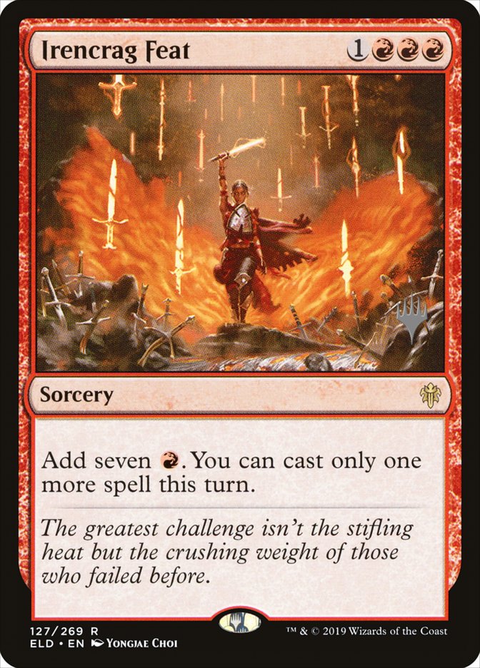 Irencrag Feat (Promo Pack) [Throne of Eldraine Promos] (PELD 127P)