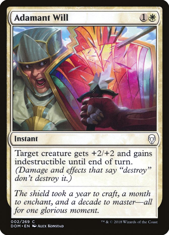 Adamant Will [Dominaria] (DOM 2)