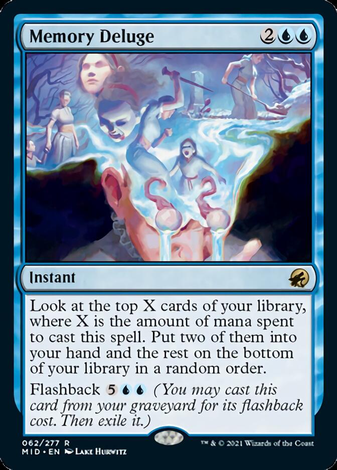 Memory Deluge [Innistrad: Midnight Hunt] (MID 62)
