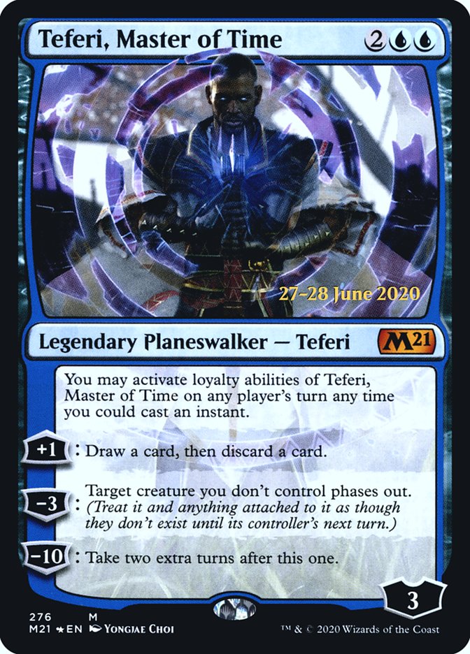 Teferi, Master of Time [Core Set 2021 Prerelease Promos] (PM21 276S)