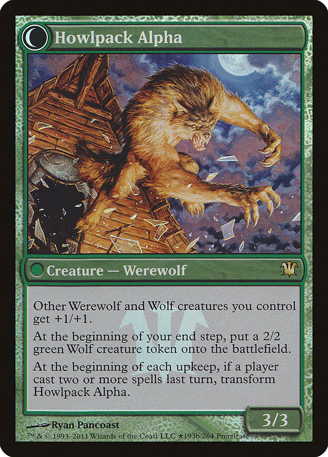 Mayor of Avabruck // Howlpack Alpha (Prerelease) [Innistrad Prerelease Promos] (PISD 193)