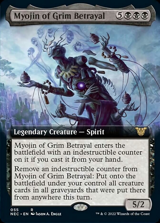 Myojin of Grim Betrayal (Extended) [Kamigawa: Neon Dynasty Commander] (NEC 55)