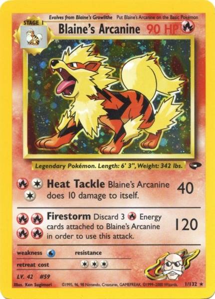 Blaine's Arcanine (1/132) [Gym Challenge]