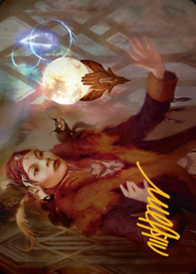 Misfortune Teller Art Card (Gold-Stamped Signature) [Streets of New Capenna Art Series] (ASNC 58)