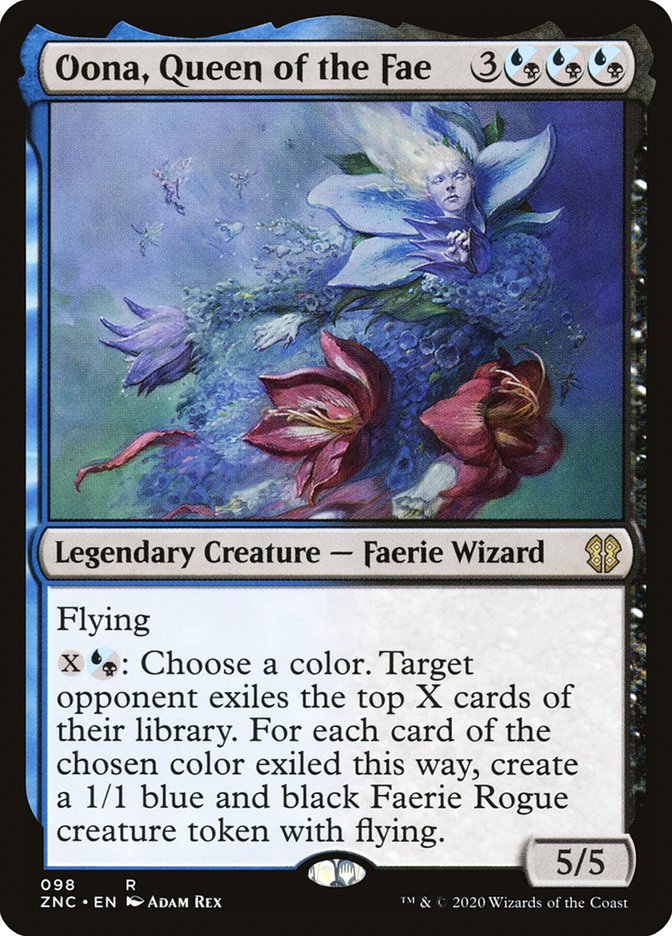 Oona, Queen of the Fae [Zendikar Rising Commander] (ZNC 98)