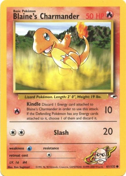 Blaine's Charmander (61/132) [Gym Heroes]