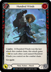 Hundred Winds (Yellow) [EVR042] 1st Edition Rainbow Foil