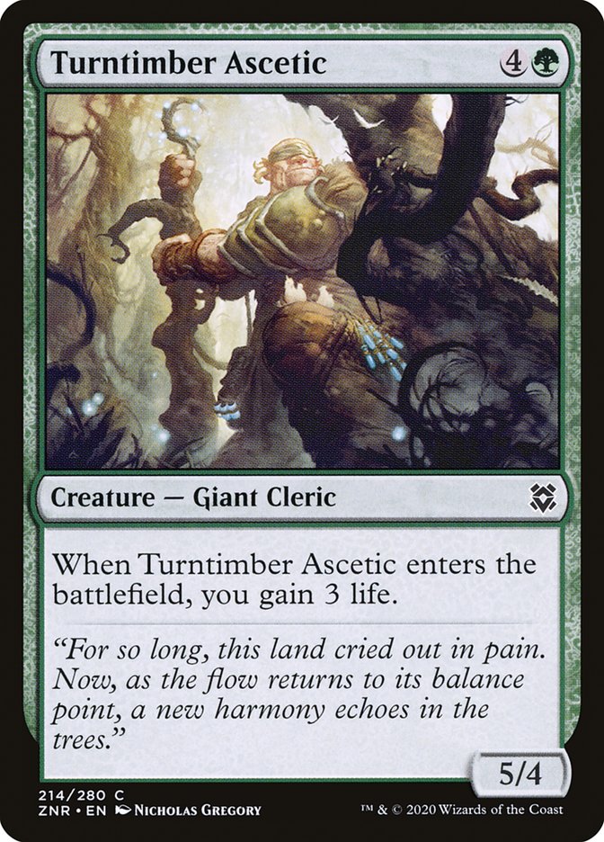 Turntimber Ascetic [Zendikar Rising] (ZNR 214)