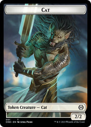 Bird // Cat Double-Sided Token [Phyrexia: All Will Be One Commander]