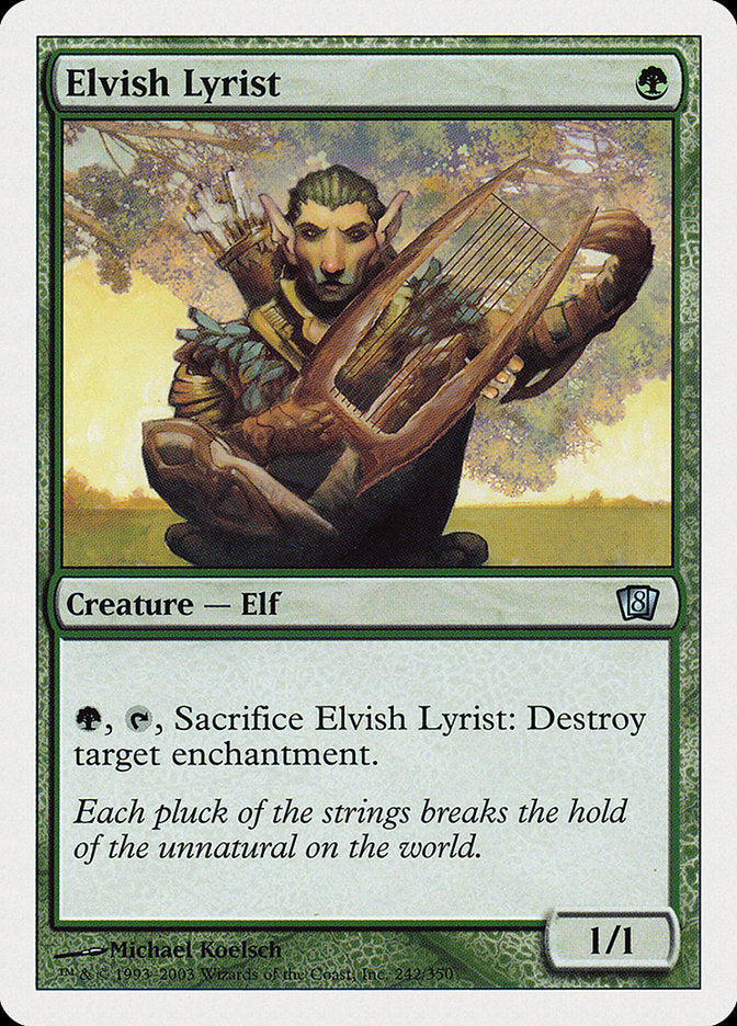 Elvish Lyrist [Eighth Edition] (8ED 242)