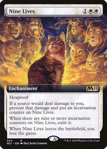 Nine Lives (Extended Art) [Core Set 2021] (M21 344)