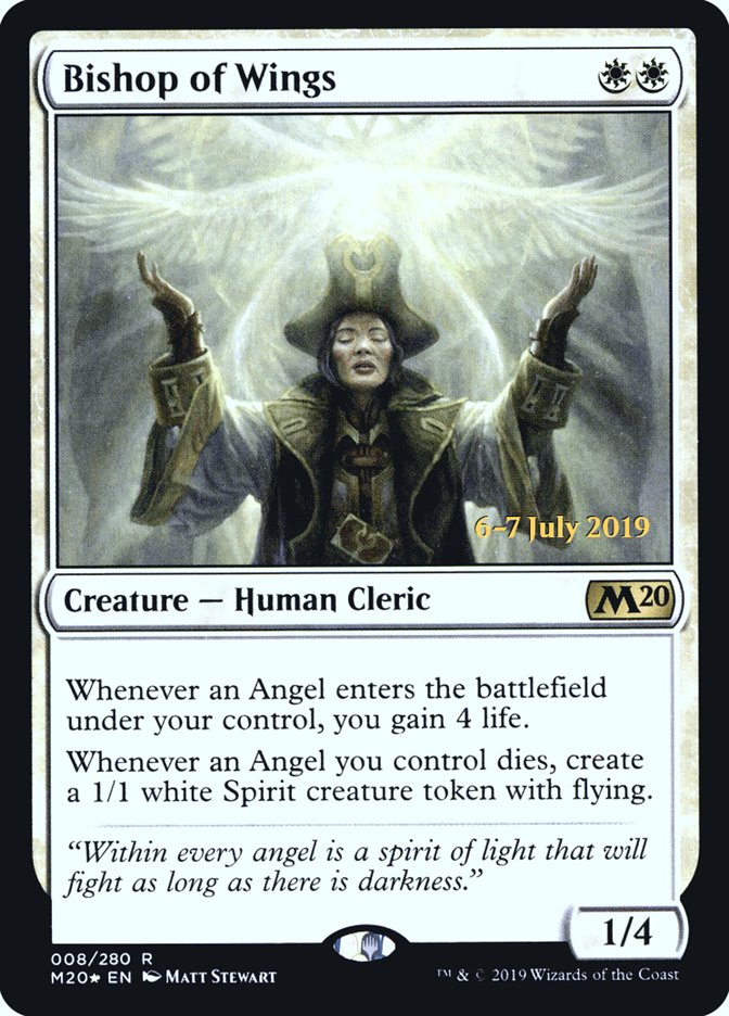 Bishop of Wings  [Core Set 2020 Prerelease Promos] (PM20 8S)