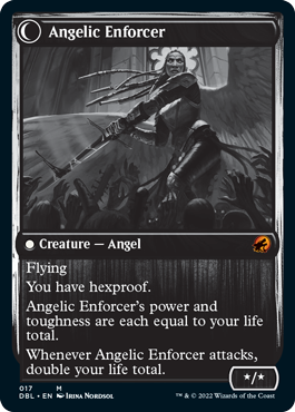 Enduring Angel // Angelic Enforcer [Innistrad: Double Feature] (DBL 17)