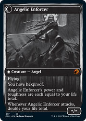 Enduring Angel // Angelic Enforcer [Innistrad: Double Feature] (DBL 17)