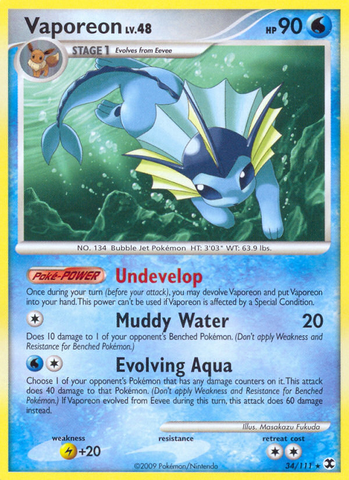 Vaporeon (34/111) [Rising Rivals]