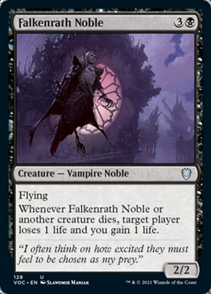 Falkenrath Noble [Innistrad: Crimson Vow Commander] (VOC 128)