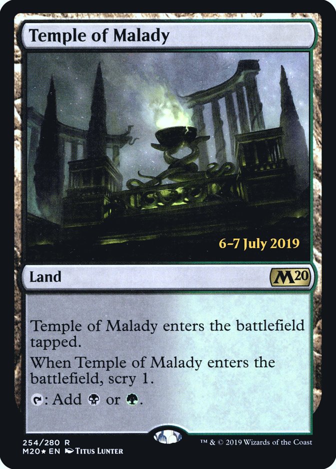 Temple of Malady  [Core Set 2020 Prerelease Promos] (PM20 254S)