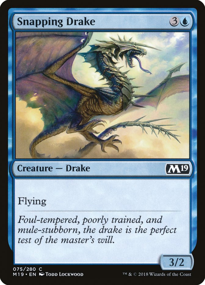 Snapping Drake [Core Set 2019] (M19 75)