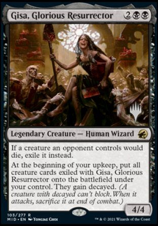Gisa, Glorious Resurrector (Promo Pack) [Innistrad: Midnight Hunt Promo Pack] (PMID 103)