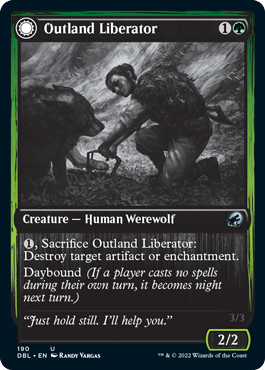 Outland Liberator // Frenzied Trapbreaker [Innistrad: Double Feature] (DBL 190)