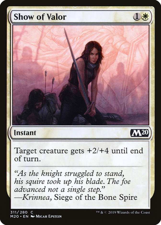 Show of Valor [Core Set 2020] (M20 311)