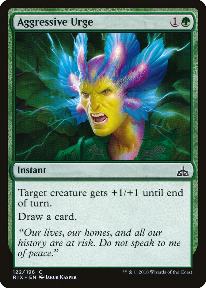 Aggressive Urge [Rivals of Ixalan] (RIX 122)