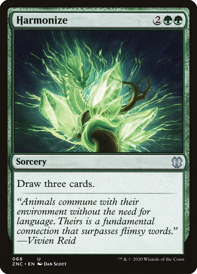 Harmonize [Zendikar Rising Commander] (ZNC 68)