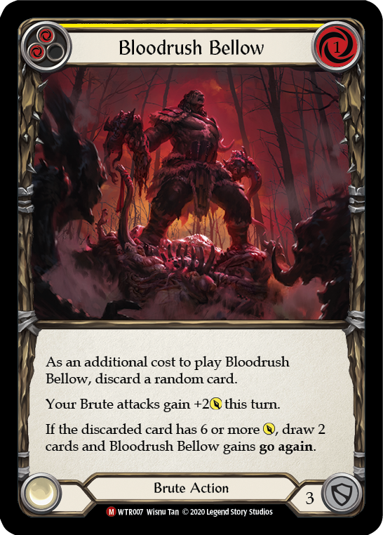 Bloodrush Bellow [WTR007] Unlimited Rainbow Foil
