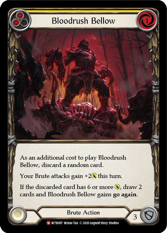 Bloodrush Bellow [WTR007] Unlimited Rainbow Foil