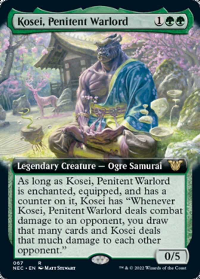 Kosei, Penitent Warlord (Extended) [Kamigawa: Neon Dynasty Commander] (NEC 67)