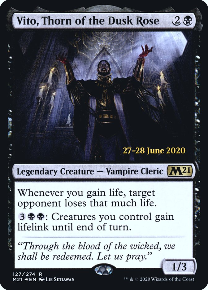 Vito, Thorn of the Dusk Rose  [Core Set 2021 Prerelease Promos] (PM21 127S)