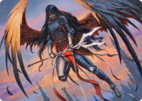 Liesa, Forgotten Archangel Art Card [Innistrad: Midnight Hunt Art Series] (AMID 63)