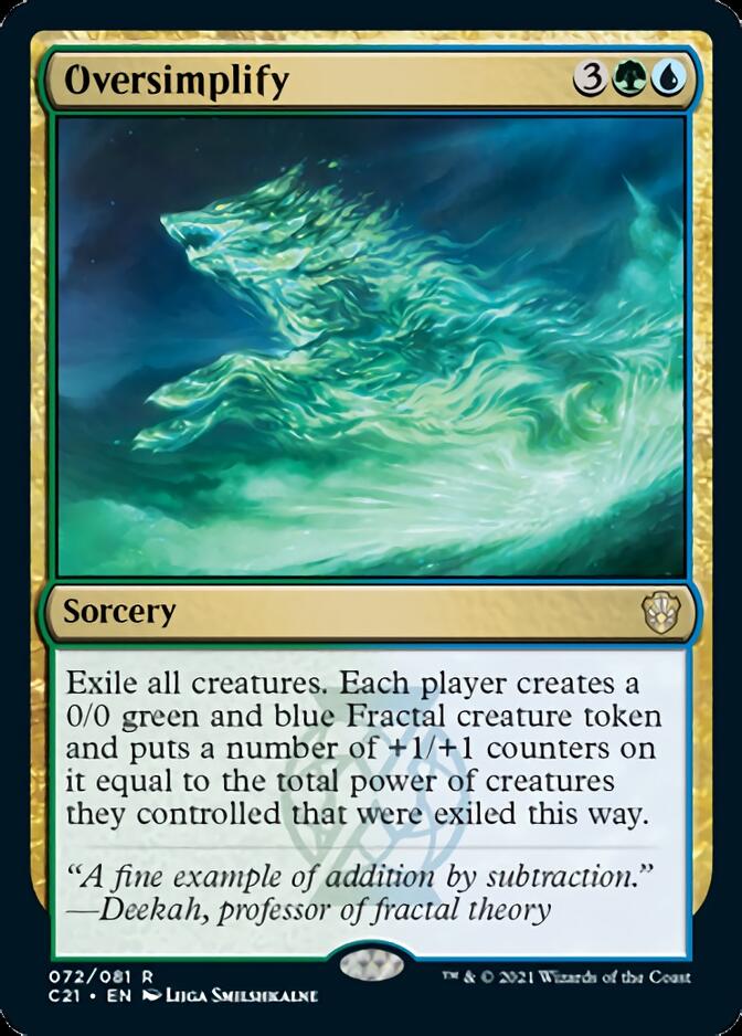 Oversimplify [Commander 2021] (C21 72)