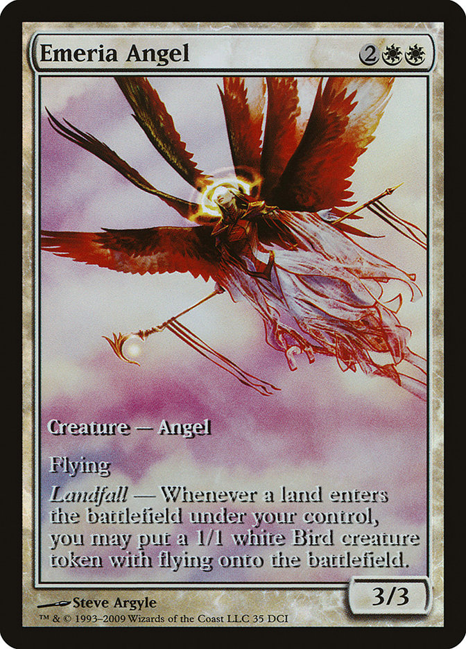 Emeria Angel (Game Day) (Extended) [Zendikar Promos] (PZEN 35)