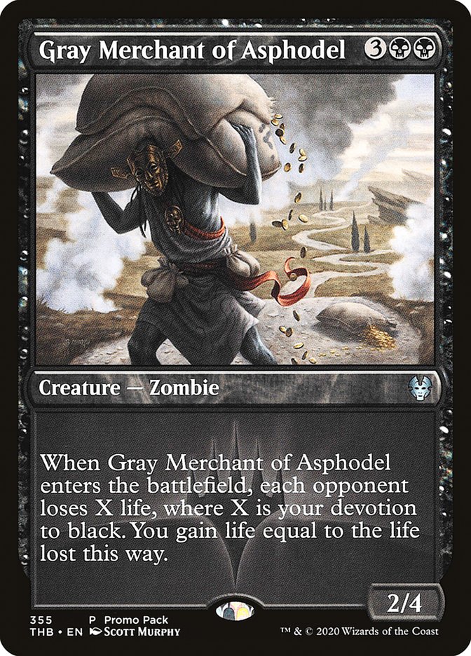 Gray Merchant of Asphodel (Promo Pack) [Theros Beyond Death Promos] (THB 355)