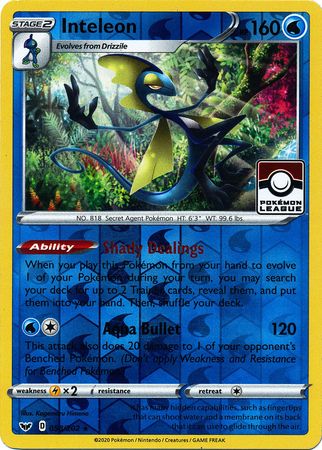 Inteleon (58/202) (League Promo) [Sword & Shield: Base Set]