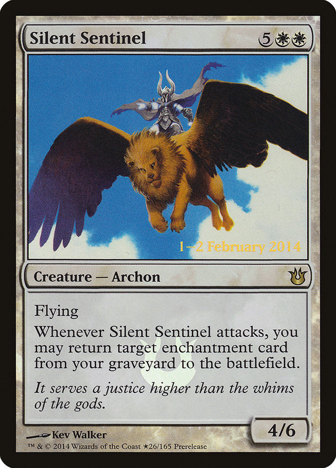 Silent Sentinel  (Prerelease) [Born of the Gods Prerelease Promos] (PBNG 26)