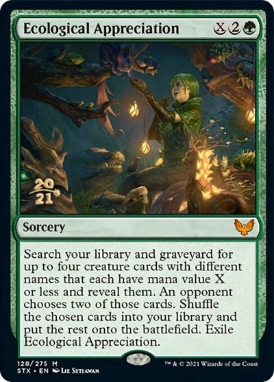 Ecological Appreciation [Strixhaven: School of Mages Prerelease Promos] (PSTX 128)