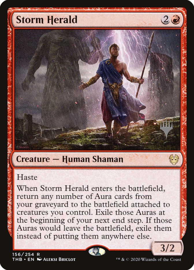 Storm Herald (Promo Pack) [Theros Beyond Death Promos] (PTHB 156P)