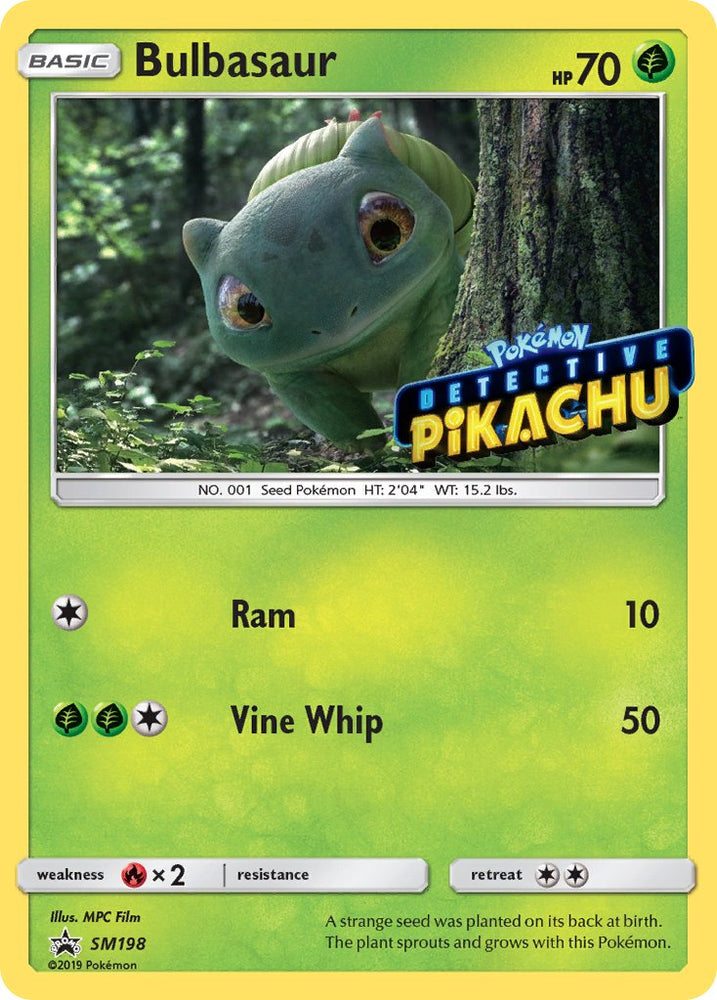 Bulbasaur Detective (Pikachu Stamped) (SM198) [Sun & Moon: Black Star Promos]