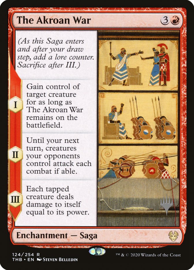 The Akroan War (Promo Pack) [Theros Beyond Death Promos] (PTHB 124P)